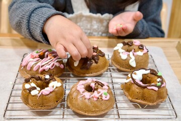 親子でおやつ作り