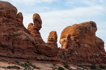 Fototapeta premium Beautiful hoodoos in the Utah Arches National park