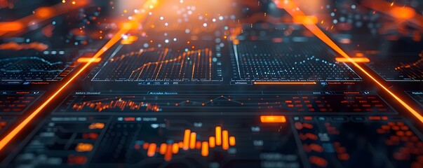 Vibrant E commerce Analytics Dashboard with Real time Data Visualizations and Graphs for Online Business Intelligence