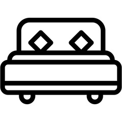 Bed, lifestyle, love, romance Icon