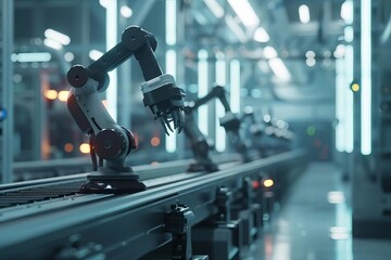 industry 40 manufacturing factory robotics ai automation efficiency production advanced technology 3d rendering 