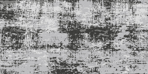 Worn down wallpaper pattern design. Broken plaster and grunge damask effect. Distressed overlay texture design. Vector illustration. Eps10.