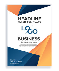 business brochure template design with headline, vector leaflet presentation book cover templates