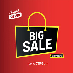 Special offer banner, big sale,sale banner vector
