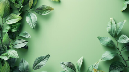 light green floral background for online presentation