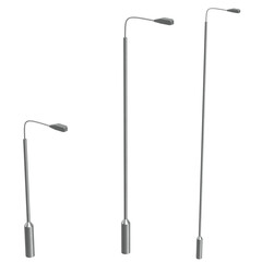 3D rendering illustration of street lamps © Francesco Milanese