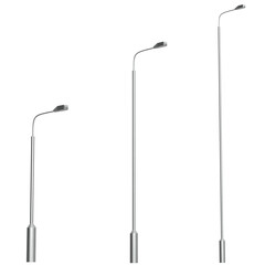 3D rendering illustration of street lamps © Francesco Milanese