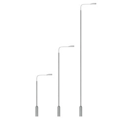 3D rendering illustration of street lamps © Francesco Milanese