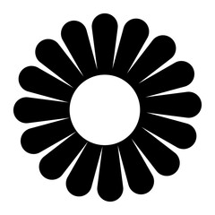 flower black Icon⁠.