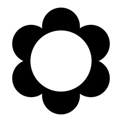 flower black Icon⁠.