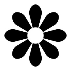 flower black Icon⁠.