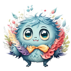 Obraz premium cute monster cartoon