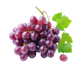 Fototapeta premium bunch of grapes isolated on transparent background