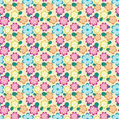 seamless pattern with flowers