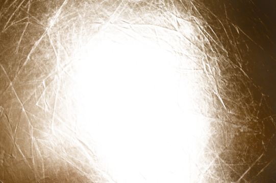 sfondo filtro grunge texture dorato luminoso spiegazzato con spazio vuoto al centro trasparente per sovrapposizione immagine