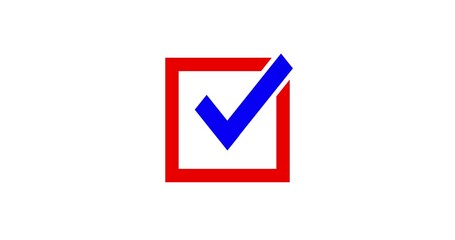 Checkbox Icon, vote Yes Sign