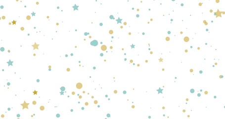 festive background with confetti and stars for cards

