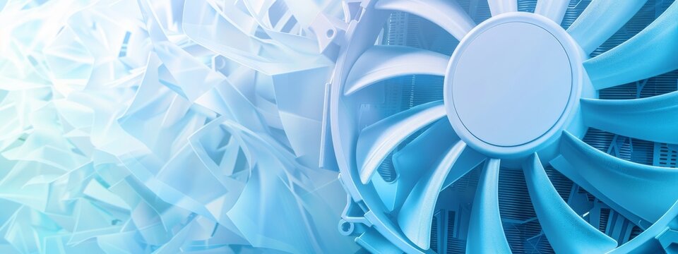 Modern powerful multi-core personal computer processor and a white metal radiator for cooling it. Heat dissipation, thermal conductivity and processor cooling. Photo. Web banner. Close-up