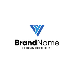logo VY, YV, V and Y, Alphabet Letters VY logo design, initials vector templates