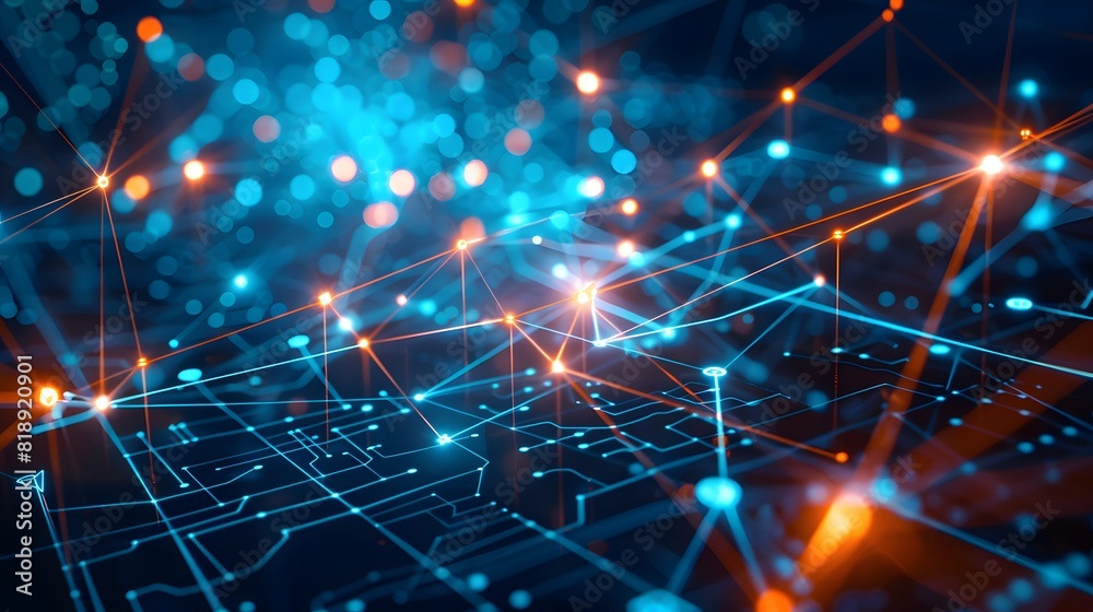 Poster diverse iot devices from various manufacturers seamlessly communicating and exchanging data, depicte