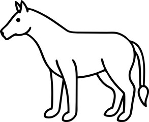 Fototapeta premium dog icon outline