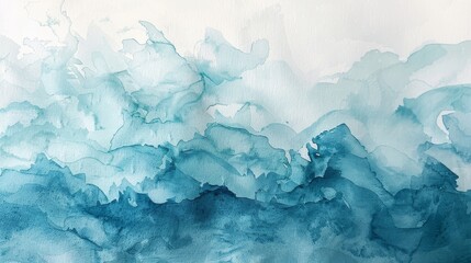 Obraz premium Abstract blue watercolor background.