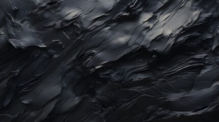 Black oil texture background. Dark gray color. Oil painting. Generative AI.