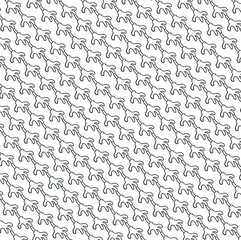 Many cartoon hands or gloves are connected by chains.