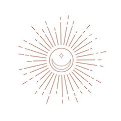 Obraz premium The pattern of the sun and clouds