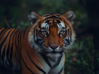 Capturing the beauty of tiger macro photography in the morning day