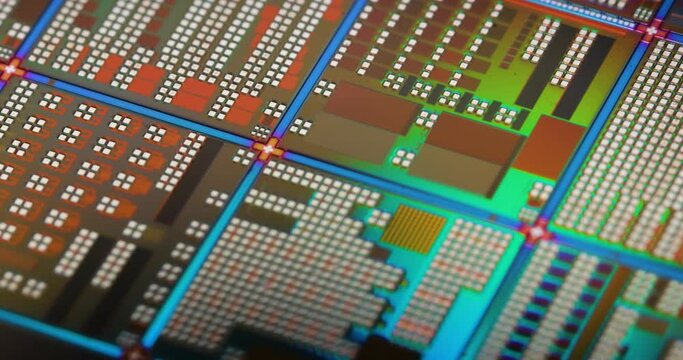Silicon semiconductor wafer close-up. In electronics, a wafer also called a slice or substrate is a thin slice of semiconductor, a crystalline silicon, used for the fabrication of integrated circuits