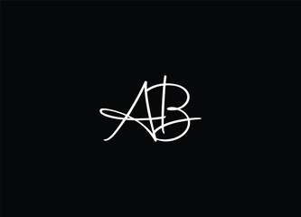 AB logo desing and monogram logo
