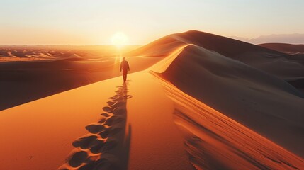 Sunset in the desert