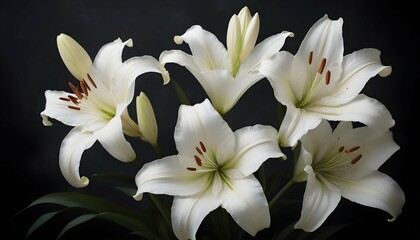 Craft a background with elegant white lilies again upscaled_4