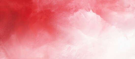Abstract red and white watercolor texture painting background perfect for use as a template with copy space image