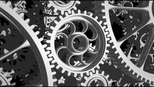 gro&szlig;es arbeitendes Getriebe