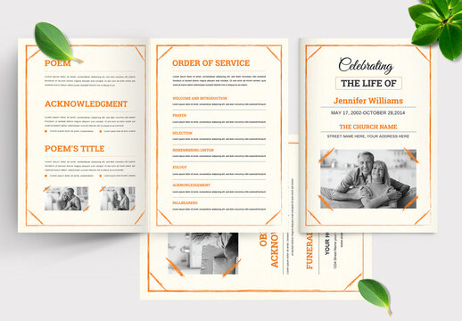 Funeral Program Template