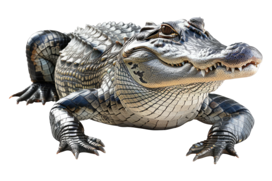 Alligator isolated on transparent background