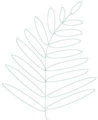 One continuous   line drawing of hands  leaf