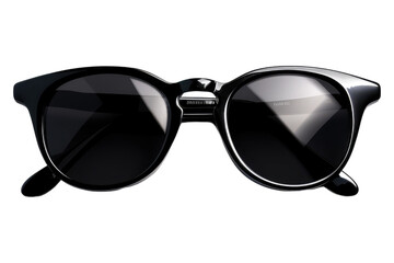 Black sun glasses isolated on transparent background