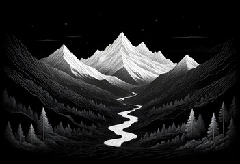 mountains in dark view (119)