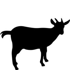 Goat Silhouette Shape