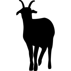 Goat Silhouette Shape