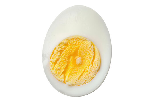 Boiled egg isolated on transparent background - Powered by Adobe