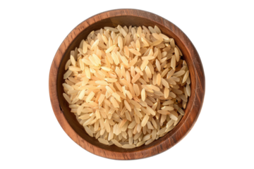Carnaroli rice isolated on transparent background