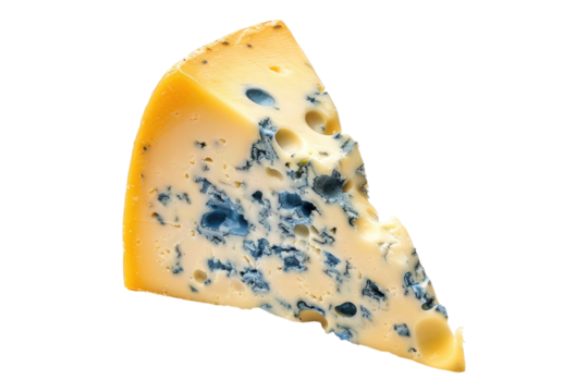 Cheese that in a blue color isolated on transparent background - Powered by Adobe