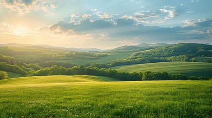 Nature and Landscapes Countryside: A photo of a picturesque countryside scene