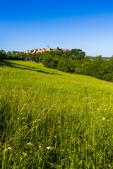 Village m&eacute;di&eacute;val de Puycelsi, au sommet de son plateau rocheux et prot&eacute;g&eacute; par ses remparts du XIVe si&egrave;cle, dominant la For&ecirc;t de la Gr&eacute;signe