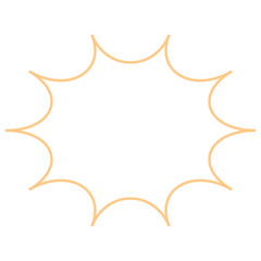Explosion Effect Outline Shape
