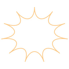 Explosion Effect Outline Shape